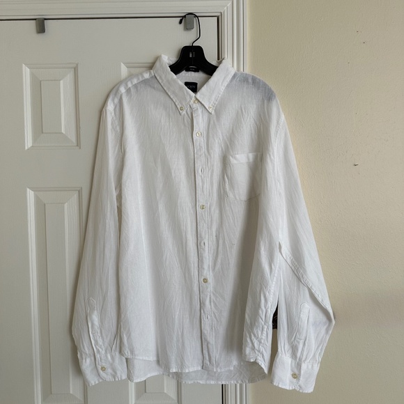 J Crew Factory Slim linen-blend shirt - Picture 1 of 2